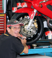 Ben, our motorcycle mechanic with over 30 years experience in motorcycle repairs & diagnostics