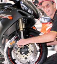 Ben Cronin, Motorcycle mechanic with a vast experience of over 30 year